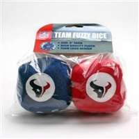 Houston Texans Fuzzy Dice