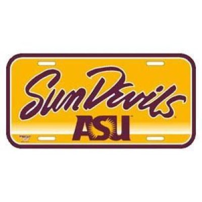 Asu Plastic License Plate