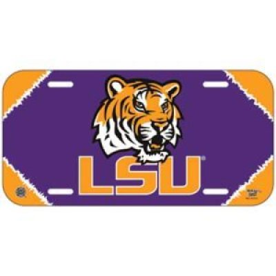 Lsu Plastic License Plate