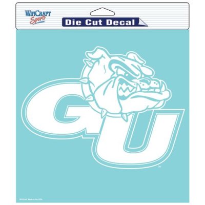 Gonzaga Bulldogs 8 X 8 Inch Die Cut Decal - White