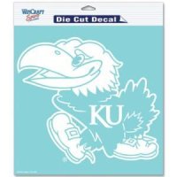 Kansas Jayhawks 8" X 8" Die Cut Decal