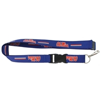 Mississippi Rebels Logo Lanyard