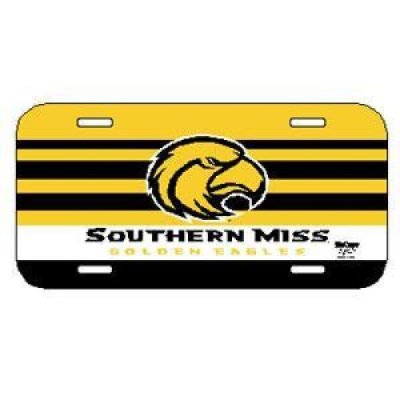 Southern Mississippi Plastic License Plate