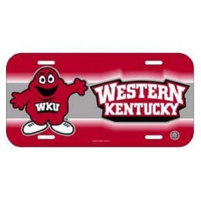 Western Kentucky Plastic License Plate