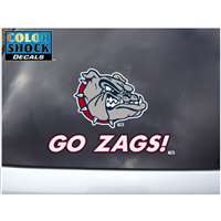 Gonzaga Decal - Bulldog "go Zags"