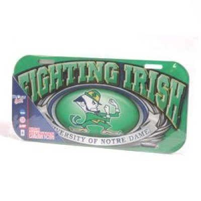 Notre Dame High Definition License Plate