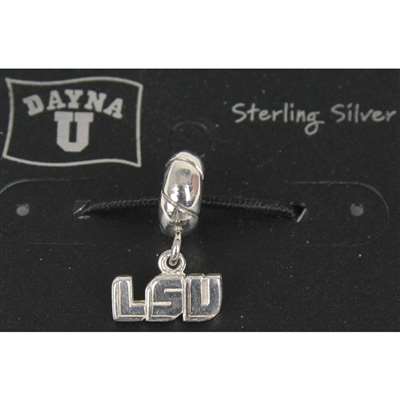 Lsu Tigers Sterling Silver Charm Bead