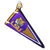 Lsu Tigers Glass Christmas Ornament - Pennant