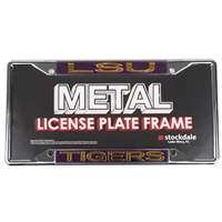 Lsu Tigers Metal Inlaid Acrylic License Plate Frame - Alternate