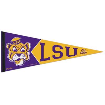 Lsu Tigers Premium Pennant - 12" X 30" - Vintage Logo