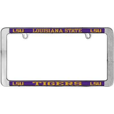 LSU Tigers Thin Metal License Plate Frame