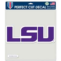 LSU Tigers Full Color Die Cut Decal - 8" X 8"