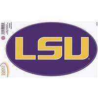 LSU Tigers Oval Logo Decal - 3.5" x 6"