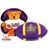 LSU Tigers Stuffed Bear in a Ball - Football