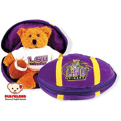 LSU Tigers Stuffed Bear in a Ball - Football