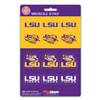 LSU Tigers Mini Decals - 12 Pack