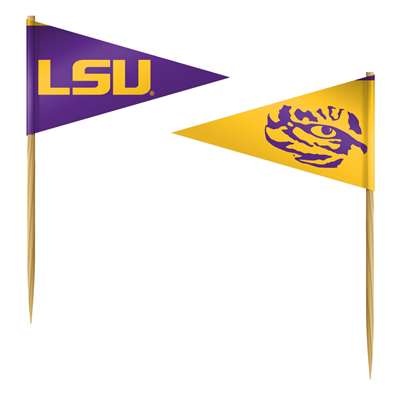 LSU Tigers Toothpick Flag - 36 Pack