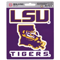 LSU Tigers Decals - 3 Pack