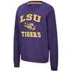 LSU Tigers Women's Colosseum Genius Crewneck Sweatshirt