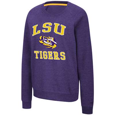 LSU Tigers Women's Colosseum Genius Crewneck Sweatshirt