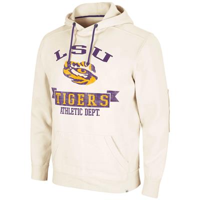 LSU Tigers Colosseum Steel Diamond Hoodie - Cream