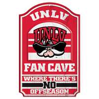 UNLV Rebels Fan Cave Wood Sign