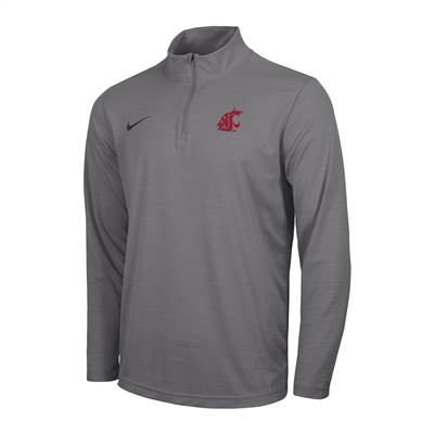 Nike Washington State Cougars Dri-FIT Intensity 1/4 Zip Top - Gun Smoke