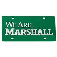 Marshall Inlaid Acrylic License Plate - We Are - Green