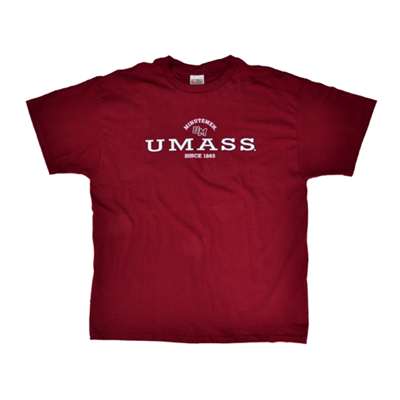 Massachusetts T-shirt - Maroon, School Logo