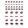 UMass Minutemen Small Sticker Sheet - 2 Sheets