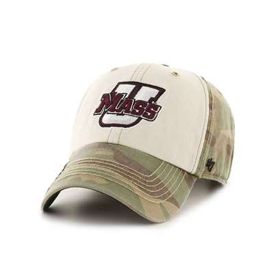 UMass Minutemen 47 Brand Operation Hat Trick Adjustable Hat- Camo