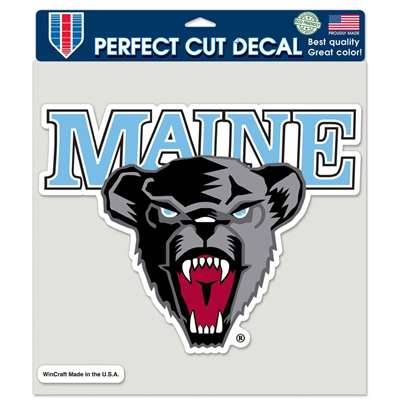 Maine Bears Full Color Die Cut Decal - 8" X 8"