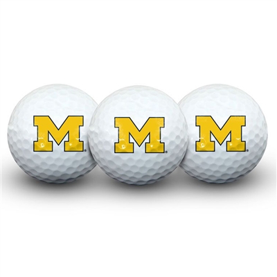 Michigan Wolverines Golf Balls - 3 Pack