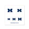 Michigan Wolverines Fingernail Tattoos - 4 Pack