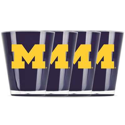 Michigan Wolverines Shot Glass - 4 Pack