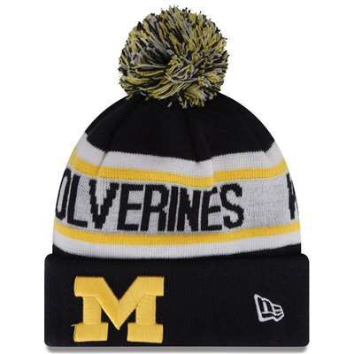 Michigan Wolverines New Era Biggest Fan Knit Beanie