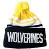 Michigan Wolverines New Era Felt Striper Beanie