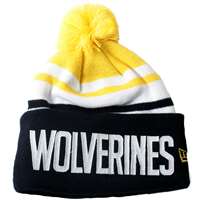 Michigan Wolverines New Era Felt Striper Beanie