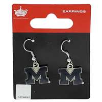 Michigan Wolverines Dangler Earrings