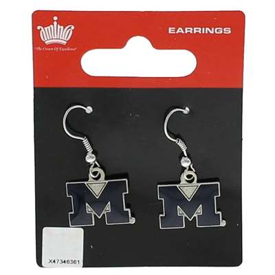 Michigan Wolverines Dangler Earrings