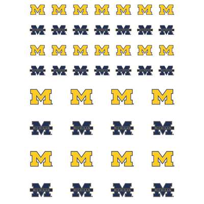 Michigan Wolverines Small Sticker Sheet - 2 Sheets