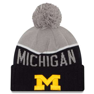 Michigan Wolverines New Era Sport Knit Pom Beanie