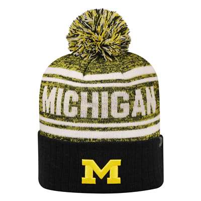 Michigan Wolverines Top of the World Driven Pom Knit