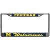 Michigan Wolverines Metal License Plate Frame w/Domed Acrylic