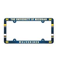 Michigan Wolverines Plastic License Plate Frame