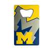 Michigan Wolverines Steel Credit Card Bottle Opener