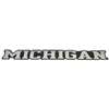 Michigan Wolverines Acrylic Decal - Chrome Letters