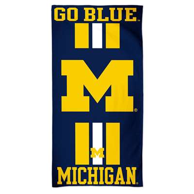 Michigan Wolverines Cotton Fiber Beach Towel