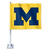 Michigan Wolverines Car Flag - Yellow