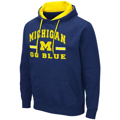 Michigan Wolverines Colosseum Comic Book Hoodie - Navy